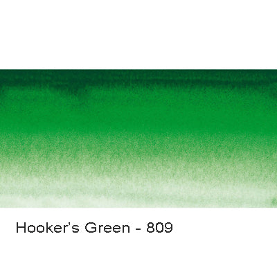 Sennelier L'Aquarelle Artist Watercolour paint Half Pan Hooker's Green 809