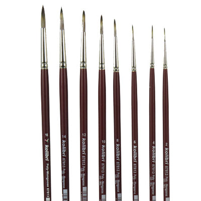 Soft bristle artist brushes are strong and highly flexible. Suitable for both Oil and Acrylic