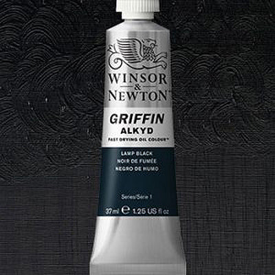 Winsor & Newton Griffin Alkyd Oil Paint Lamp Black