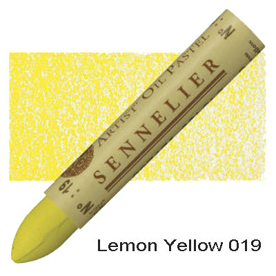 Sennelier Oil Pastels Lemon yellow 019