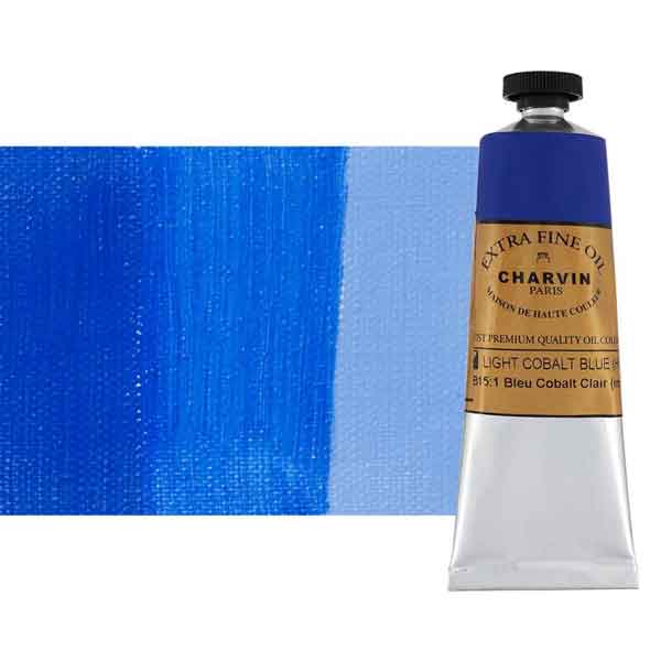Charvin Extra Fine Artist OIl Paints Light Cobalt Blue hue