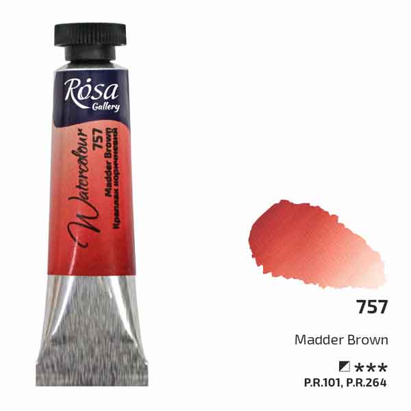Rosa Gallery Fine Watercolours 10ml Madder Brown 757