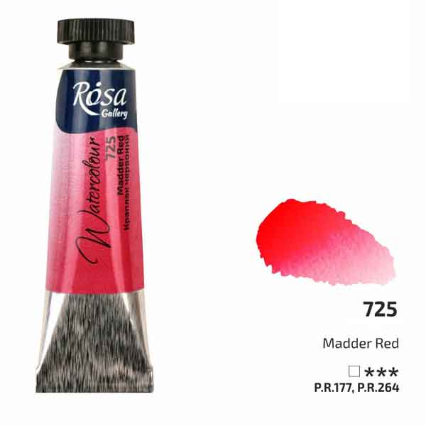Rosa Gallery Fine Watercolours 10ml Madder Red 725