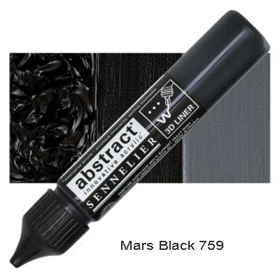 Sennelier 3D Abstract Acrylic Liner Mars Black 759