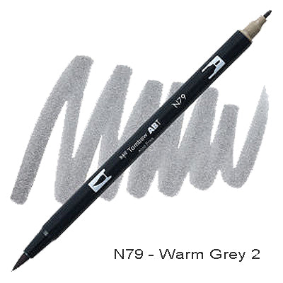 Tombow Dual Tip Pen N79 Warm Grey 2
