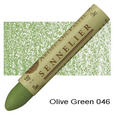 Sennelier Oil Pastels Olive Green 046