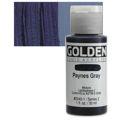 Golden Fluid Acrylics Paynes Grey