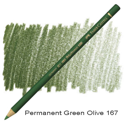 Faber Castell Polychromos Permanent Green Olive 167