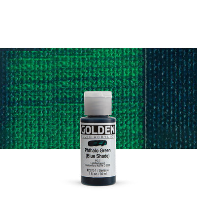 Golden Fluid Acrylics Phthalo Green (BS)