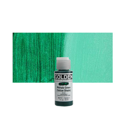 Golden Fluid Acrylics Phthalo Green (YS)