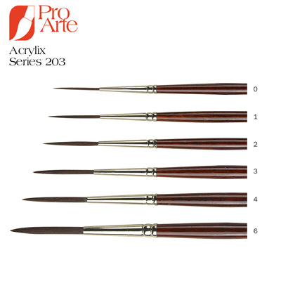 Designed for acrylic painters these brushes have tremendous 'spring' and great painting adaptability.