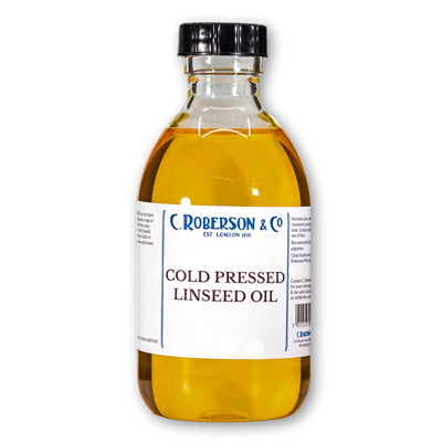 High quality cold pressed linseed oil that increases gloss and transparency and reduces brushmarks.