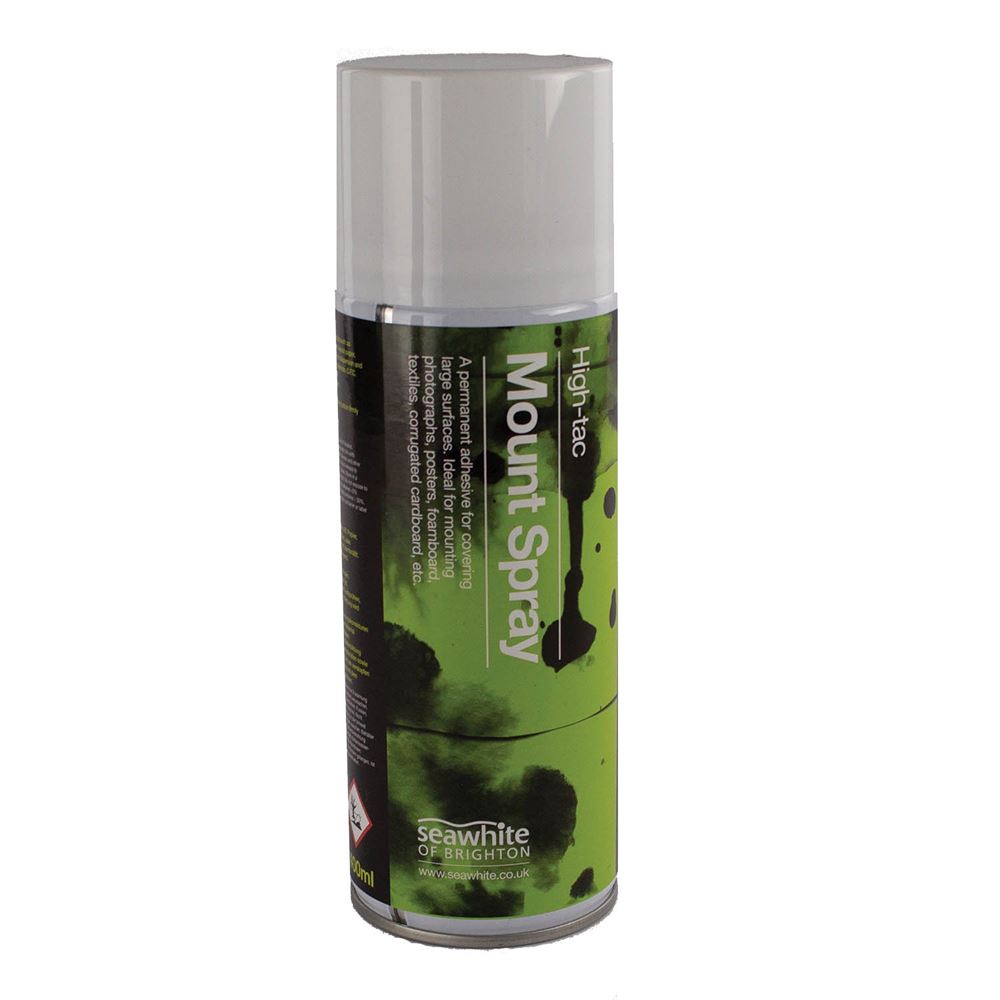 A permanent, strong fixative.  Repositionable for a short time before becoming permanent.