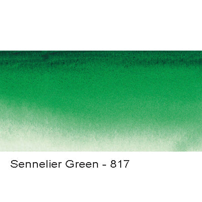 Sennelier L'Aquarelle Artist Watercolour paint Half Pan Sennelier Green 817