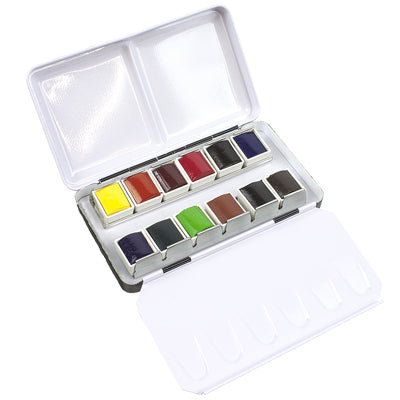 Sennelier Watercolor Paint : Classic Metal Tin Set Of 12 x 10ml Tubes