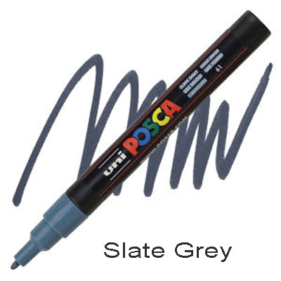 Posca Paint Marker PC-3M Slate Grey