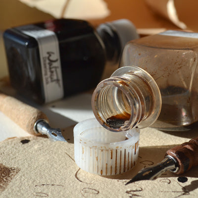 Darkening Medium is not an ink but an additive designed to be use with his Walnut Ink to darken the original ink when a drawing needs an extra 'punch'