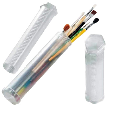 Extendable brush storage tube