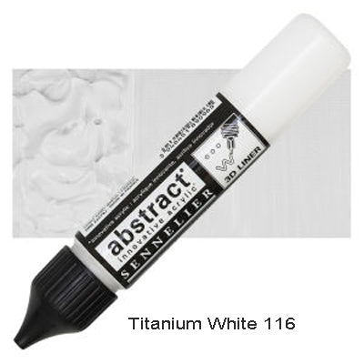Sennelier 3D Abstract Acrylic Liner Titanium White 116