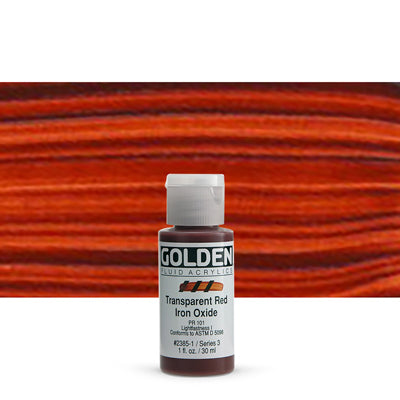 Golden Fluid acrylics Transparent Red Iron Oxide