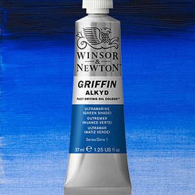 Winsor & Newton Griffin Alkyd Oil Paint Ultramarine (Green Shade)