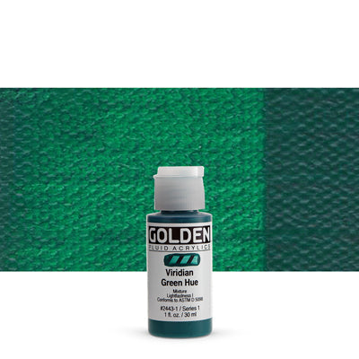 Golden Fluid Acrylics Viridian Green hue