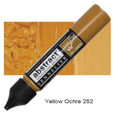 Sennelier 3D Abstract Acrylic Liner Yellow Ochre 252
