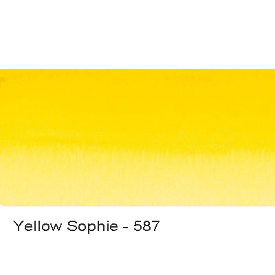 Sennelier L'Aquarelle Artist Watercolour paint Half Pan Yellow Sophie 587