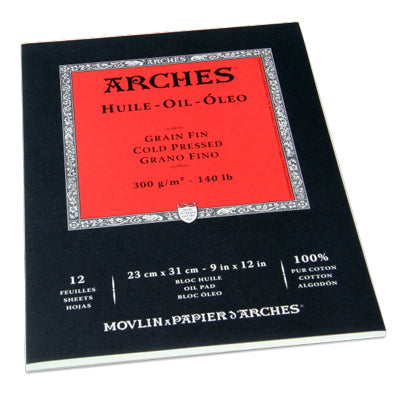 Arches Oil Paper is specifically designed for use with oil paints.